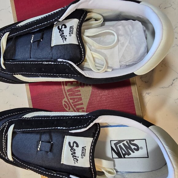 VANS SUPER LowPro VN000D83BLA Black MenS 10 Suede Upper SERIO Shoes Sneaker NEW - Picture 7 of 13